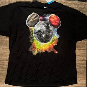Disney Hidden Mickey Mouse Earth Planets Space Solar System Tee Size XXXL 3XL
